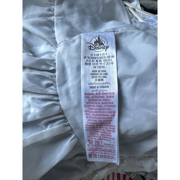 Disney Aladdin Princess Jasmine Fit & Flare Dress Girl 4 Metallic Bronze Gold - Picture 5 of 5